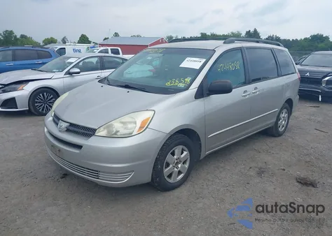 2005 Toyota Sienna Le z USA, uszkodzony, nr VIN 5TDZA23C95S238598